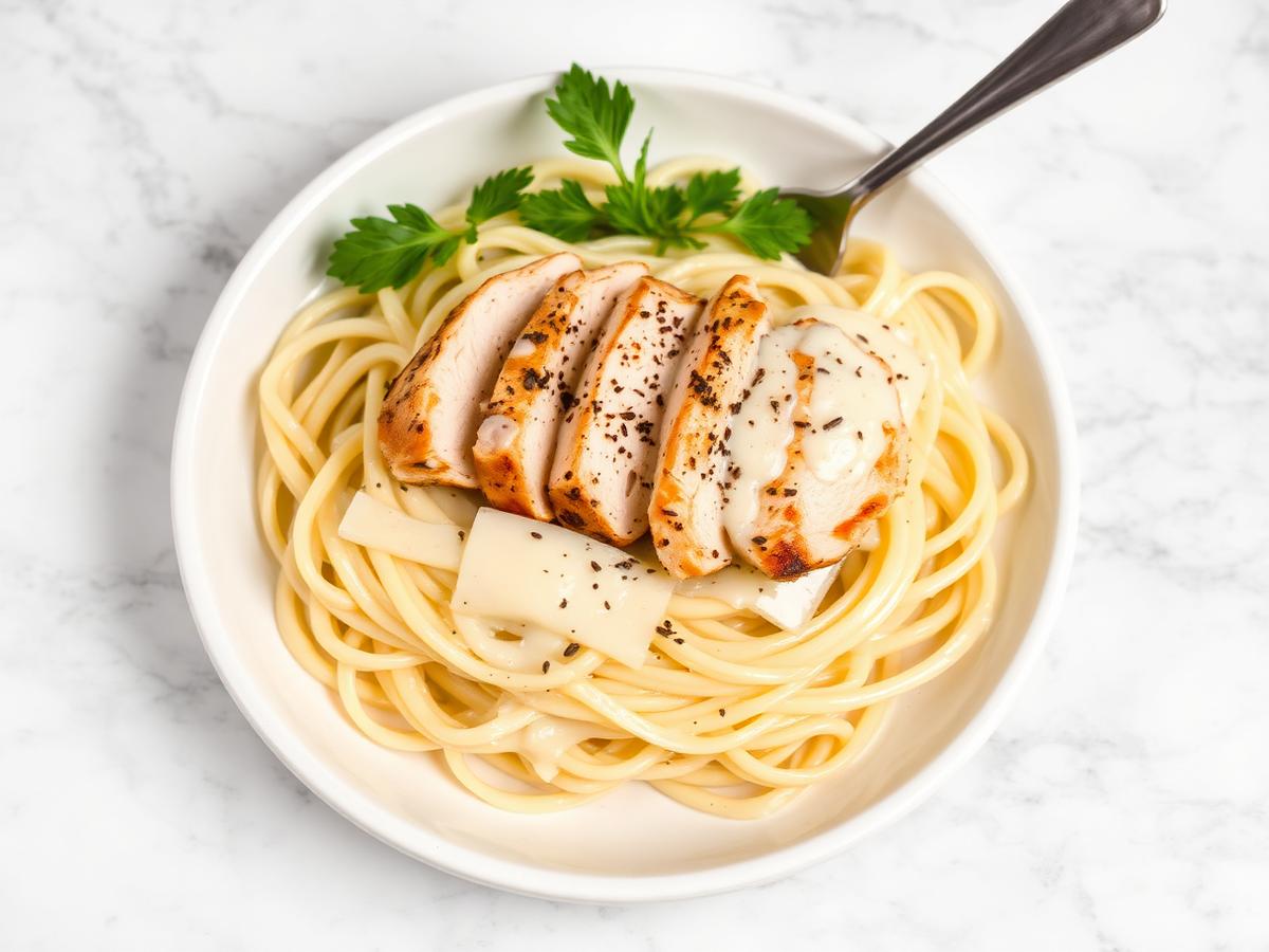 Chicken alfredo pasta