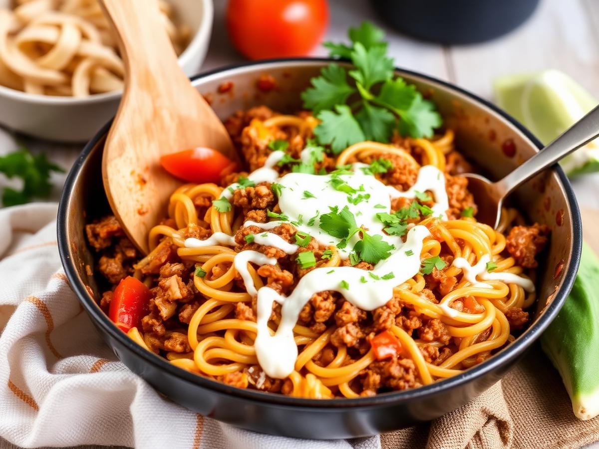 One pot taco pasta